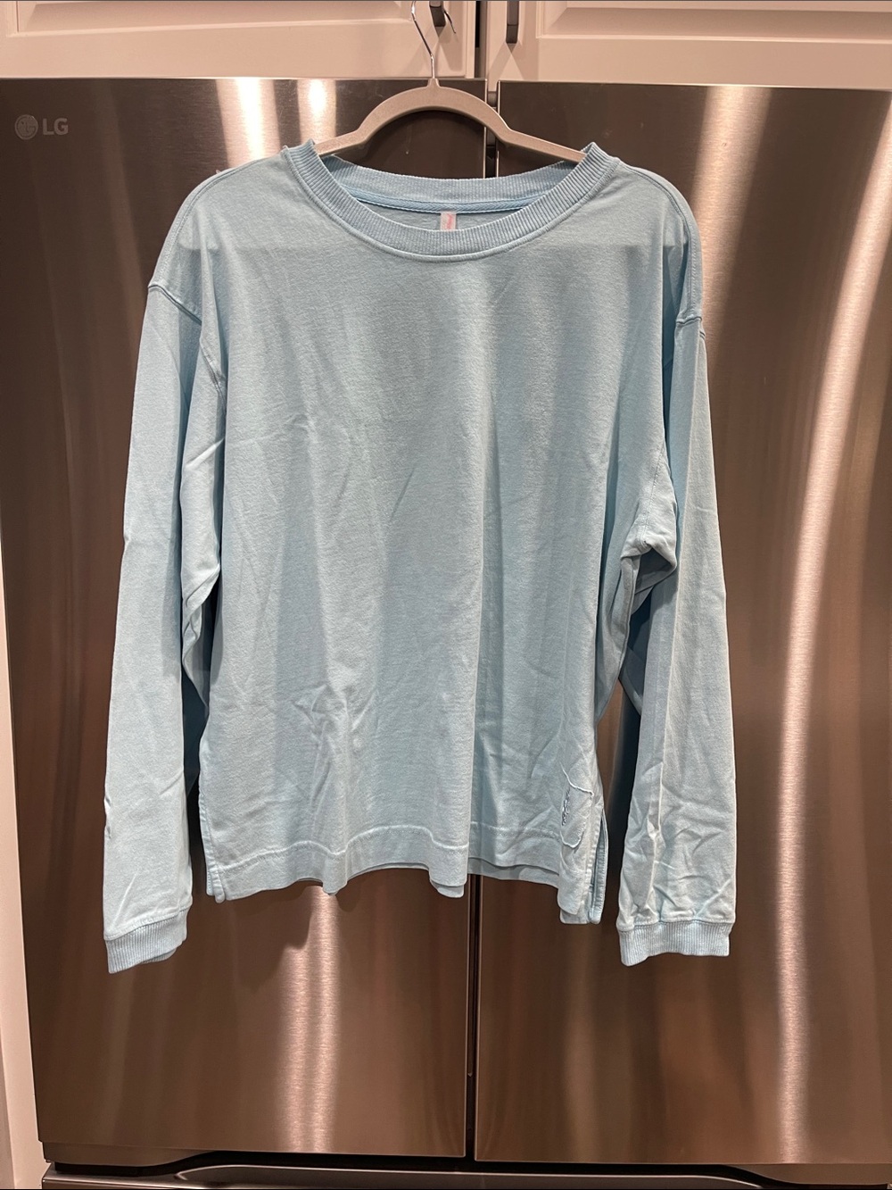 FP Movement by Free People Pastel Blue Long Sleeve Crew Tee